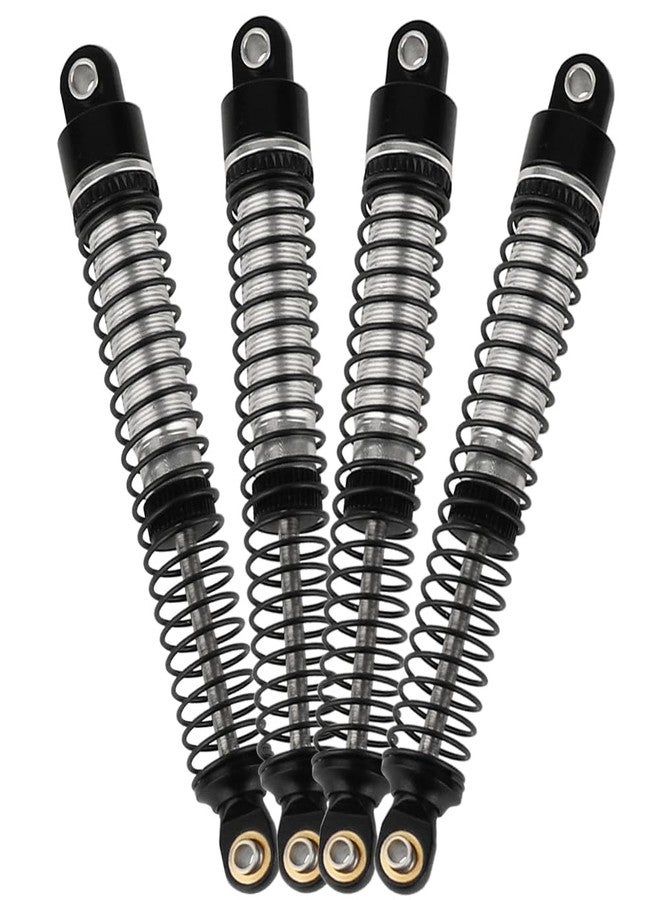Pothyes 78mm Aluminum Long Threaded Shocks Absorbers Oil Damper for 1/18 RC Crawler TRX4M KUpgrade Parts (black) - Image 1