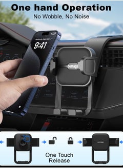 KASTWAVE Car Phone Holder, Universal Car Mount Dashboard & Windshield Suction Cup Phone Holder, Car Phone Mount, and Bendable Memory Titanium Alloy, for iPhone & Android Smartphone  - Image 3