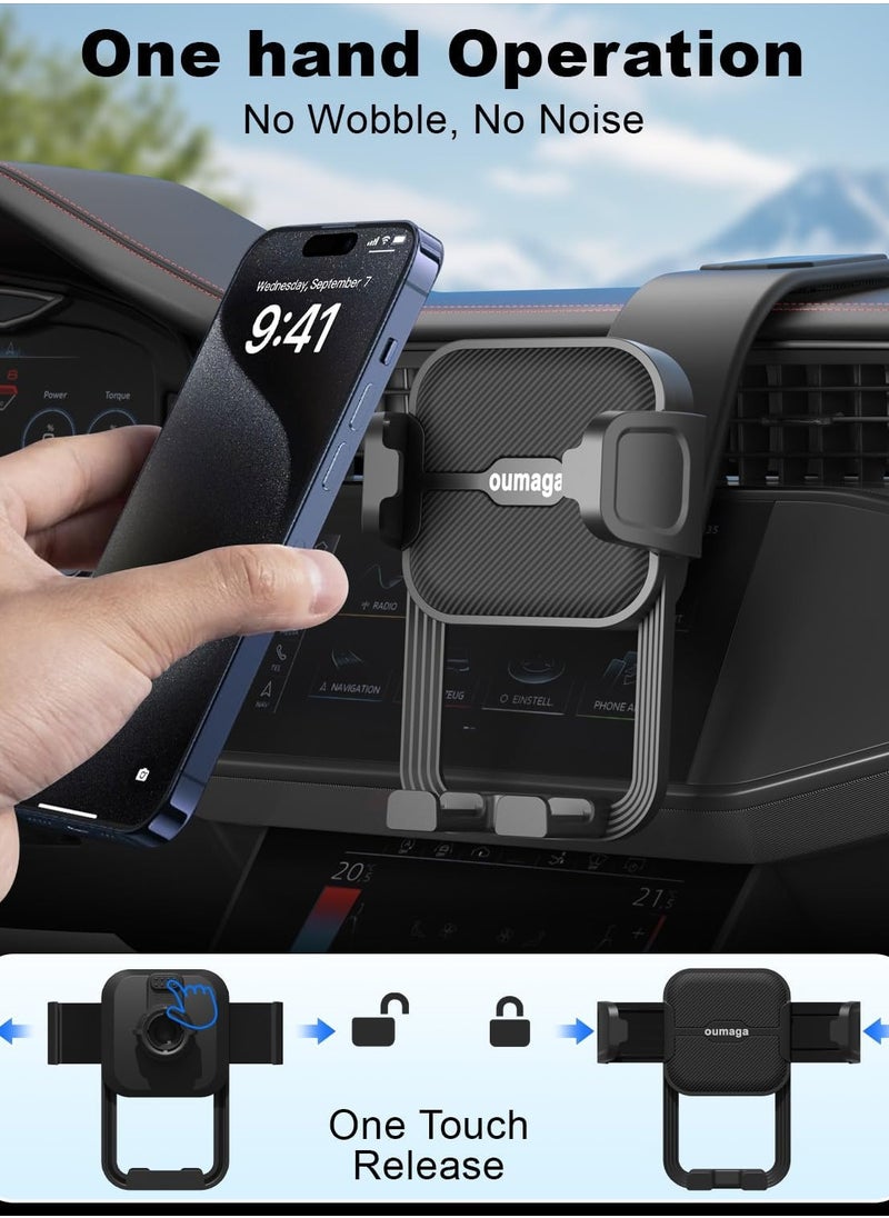 KASTWAVE - Car Phone Holder, Universal Car Mount Dashboard & Windshield Suction Cup Phone Holder, Car Phone Mount, and Bendable Memory Titanium Alloy, for iPhone & Android Smartphone - Image 1