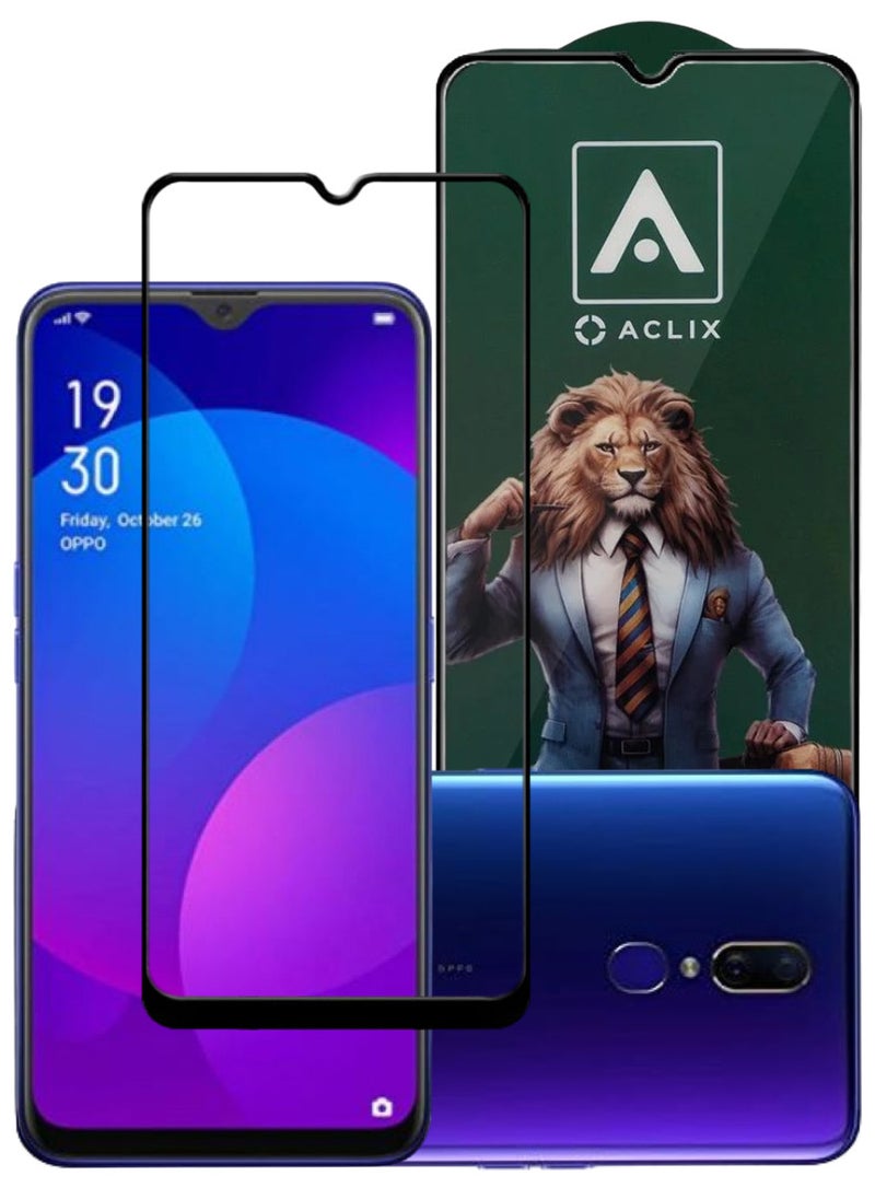 ACLIX Antistatic ESD Dustproof Premium Quality High Definition Tempered Glass Screen Protector Designed For Oppo F11 - Image 1