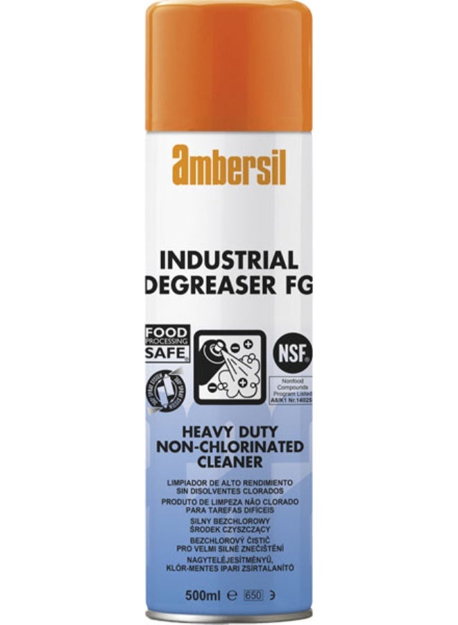 امبيرسيل AMBERSIL INDUSTRIAL DEGREASER FG 500MLمزيل شحوم قوي متعدد الاستخدامات مصمم خصيصًا للاستخدام في صناعة الأغذية - Image 1