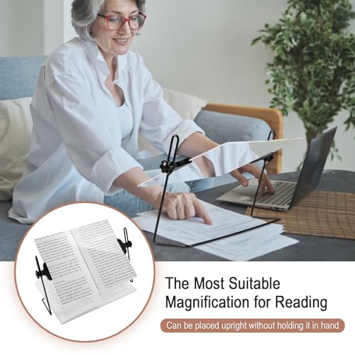 SAND LINK 3X Desktop Reading Magnifier - Full Page Magnifying Glass,Low Vision & Seniors, for Reading Books,Small Print,Magazines,Documents. - Image 5