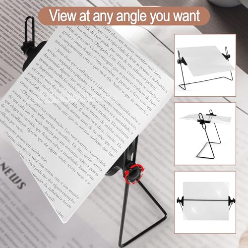 SAND LINK 3X Desktop Reading Magnifier - Full Page Magnifying Glass,Low Vision & Seniors, for Reading Books,Small Print,Magazines,Documents. - Image 3