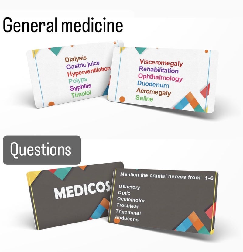 Medicos Medical Terminology Flashcard Board Game  Funny Medical Gifts Educational Doctor GamesMedical Student Gifts Science Games Stem Gifts for Adults Ages 13 and Up - Image 3