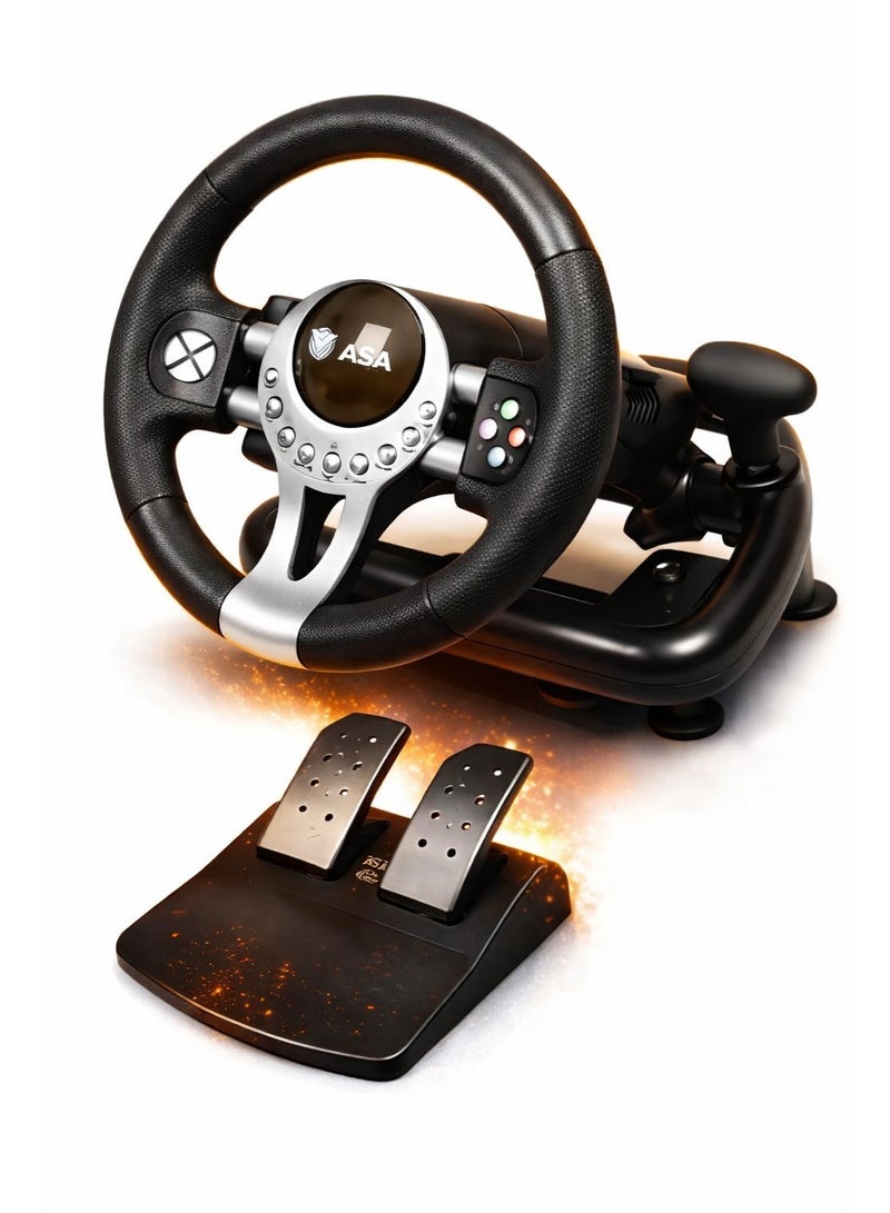 ASA A500 Racing Wheel for PS4, Xbox Series X/S, Switch, and PC - Image 1