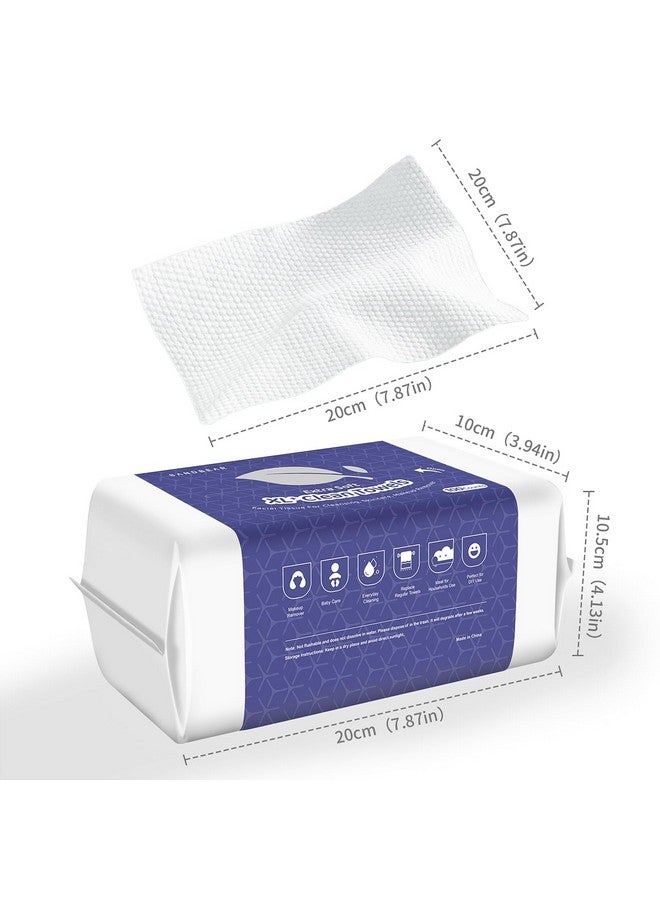 Daxstar Disposable Face Towel 100Pcsmakeup Remover Wipes Face Towels For Washing Face Facial Towelettes Paper Towels For Skin Care - Image 3