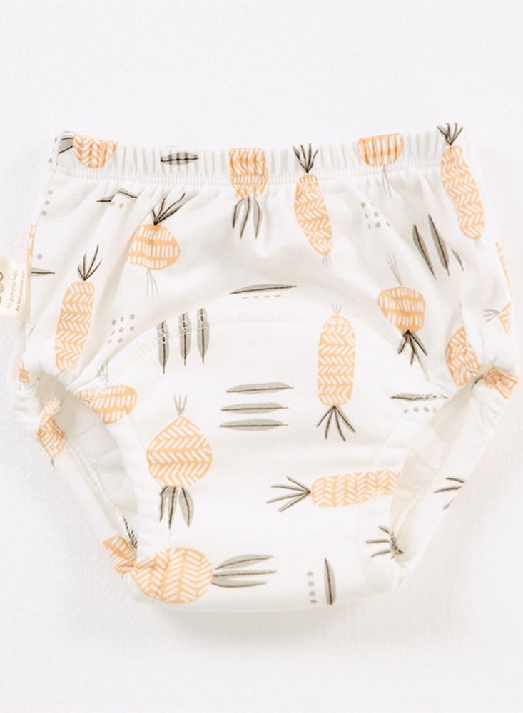 Loquat Squality Baby Training Washable Cut-Out Breathable Diaper Pants Beige 