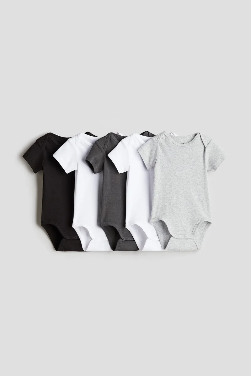 H&M 5-pack cotton bodysuits