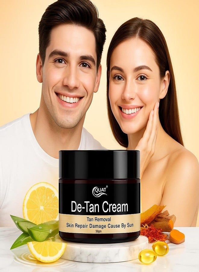 QUAT De-Tan Cream 50g | Tan Removal & Skin Brightening | Reduces Dark Spots, Pigmentation & Uneven Tone for Clear, Fresh & Radiant Skin - Image 4