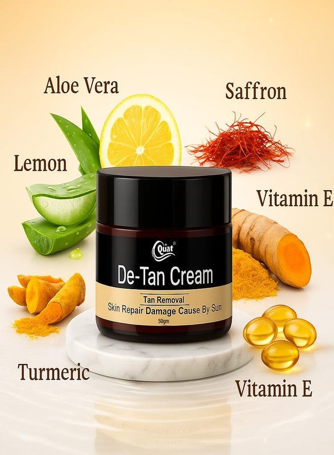 QUAT De-Tan Cream 50g | Tan Removal & Skin Brightening | Reduces Dark Spots, Pigmentation & Uneven Tone for Clear, Fresh & Radiant Skin - Image 1