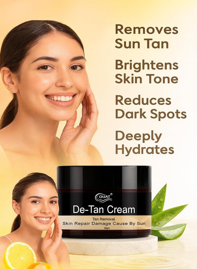 QUAT De-Tan Cream 50g | Tan Removal & Skin Brightening | Reduces Dark Spots, Pigmentation & Uneven Tone for Clear, Fresh & Radiant Skin - Image 2