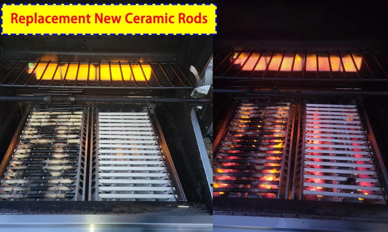 Direct Store Parts DF-18 Gas Grill Ceramic Radiants, BBQ Grill Ceramic Rods Replacement for DCS Heat Plates, for DCS Grill 245398, DCSCT, 9.5" Long, Set of 18pcs Ceramic Rods - Image 4