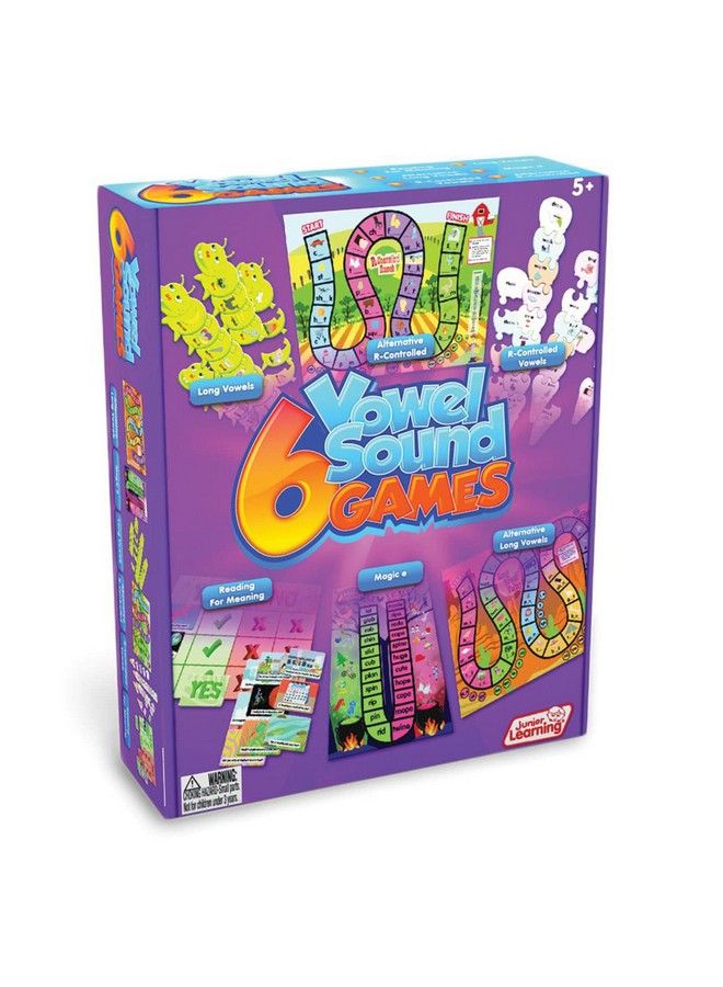 Junior Learning Jl411 6 Vowel Sound Games - Image 1