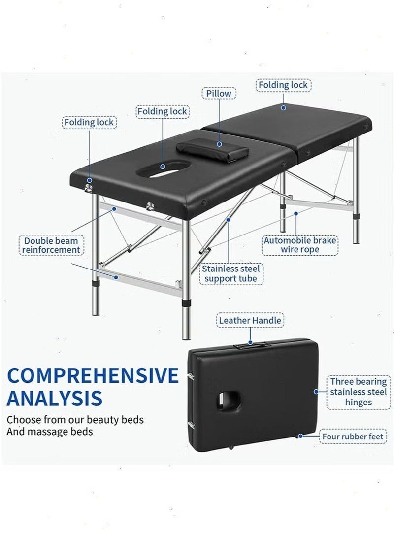 Premium Foldable Massage Bed - Lash Bed & SPA Beds, Professional Esthetician Bed for Beauty Salons, Massage Therapy Centers, Treatment Clinics & Home Use - Image 2