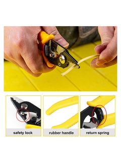 Generic Fiber Optic Stripper 3 Hole, Precision Wire Stripper for Installers and Electricians Safe Not Hurt Wire Fiber Strippers with 6 Handle for Jacket Buffer and Coating Stripping  - Image 4