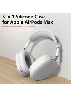 Silicone Cases Suitable for Apple AirPods Max 3-in-1 Headphones Anti-Scratch Ear Cups Cover Headband Cover and Ear Pad Protector Case Skin Accessories (White) - pzsku/Z8DF5A74B0EF3ACD478E1Z/45/_/1685274443/11649a54-78cc-4894-9343-17be3e9d9797