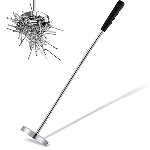 Rechabite Telescoping Magnetic Sweeper Pickup Tool, Screws Parts Finder with 35LB Pull Capacity, Retractable 8.6" to 33" with Strong Magnet, Pick up Nails, Screws, and Metal Parts - Image 1
