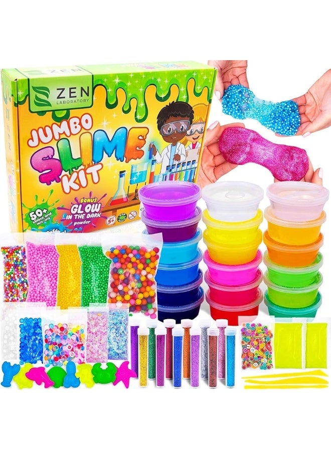 Zen Laboratory Ultimate Slime Kit for Girls 10-12 | Perfect Toys for Girls 7-12 Years Old | Complete DIY Slime Making Kit for Kids and Boys | Christmas Party Favors - Image 3