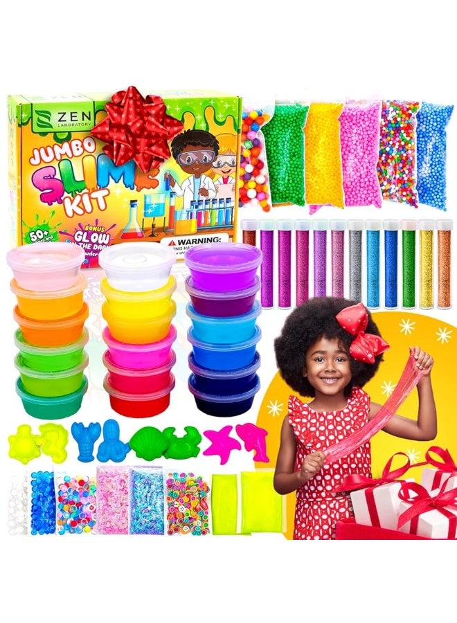 Zen Laboratory Ultimate Slime Kit for Girls 10-12 | Perfect Toys for Girls 7-12 Years Old | Complete DIY Slime Making Kit for Kids and Boys | Christmas Party Favors - Image 4
