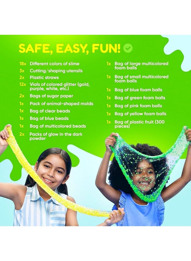 Zen Laboratory Ultimate Slime Kit for Girls 10-12 | Perfect Toys for Girls 7-12 Years Old | Complete DIY Slime Making Kit for Kids and Boys | Christmas Party Favors - Image 1