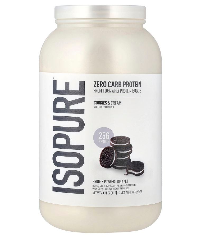 Isopure Zero Carb Protein Powder Cookies & Cream 3 lb (1.36 kg)