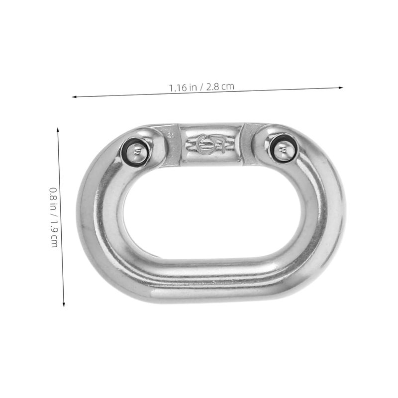 5 Pcs 10mm Stainless Steel Quick Link Chain Connectors Heavy Duty Industrial Machinery - Image 3