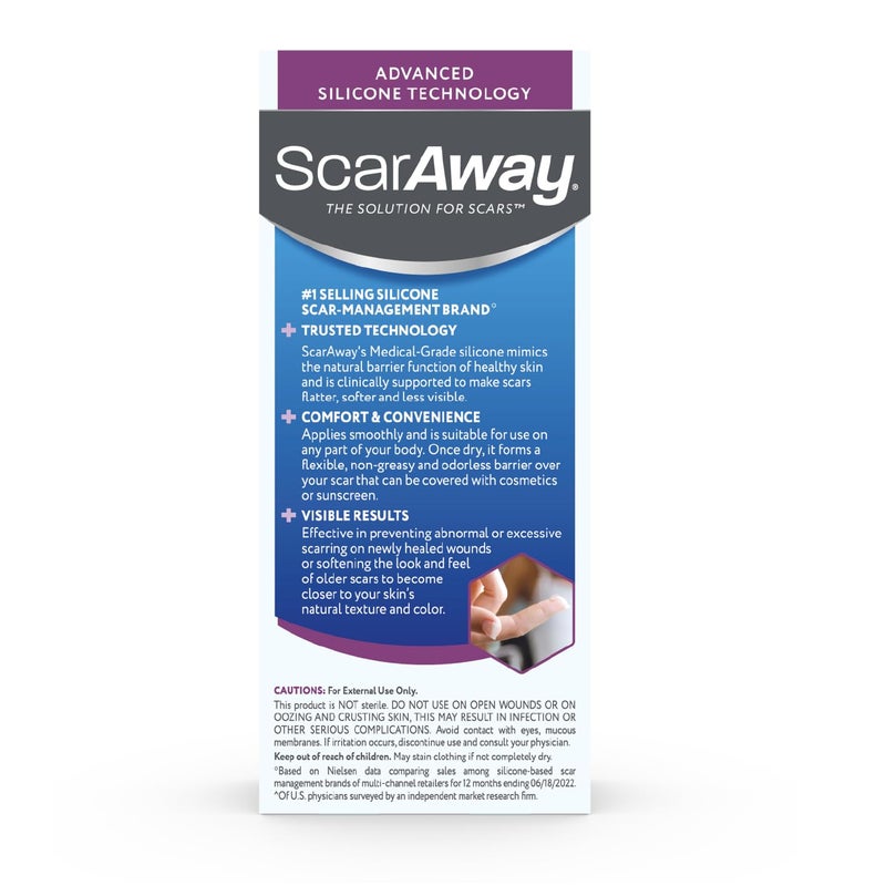 ScarAway Complete Scar Treatment Kit, Clinically Supported Treatment (Pack of 2) Tan Medical-Grade Silicone Scar Sheets (1.5" x 3") and Silicone Gel (0.35 Oz), Water-Resistant & Self-Adhesive - Image 5