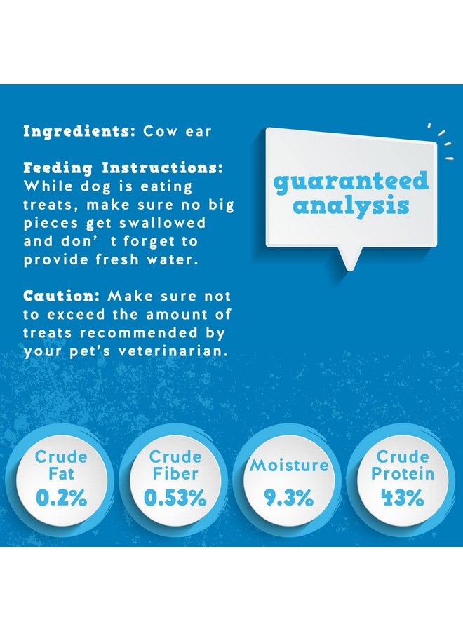 Jack&Pup White Cow Ears For Dogs | Single Ingredient, 100% Natural Healthy Dog Treats Cow Ear Dog Chews (15 Pack) - Image 4