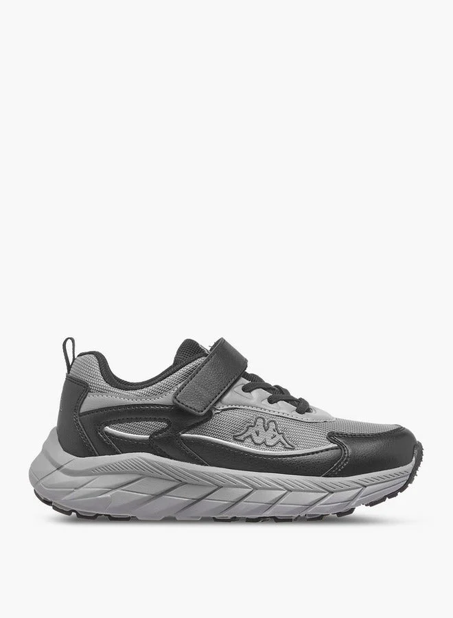 Boys' Logo Detail Sports Shoes with Hook and Loop Closure