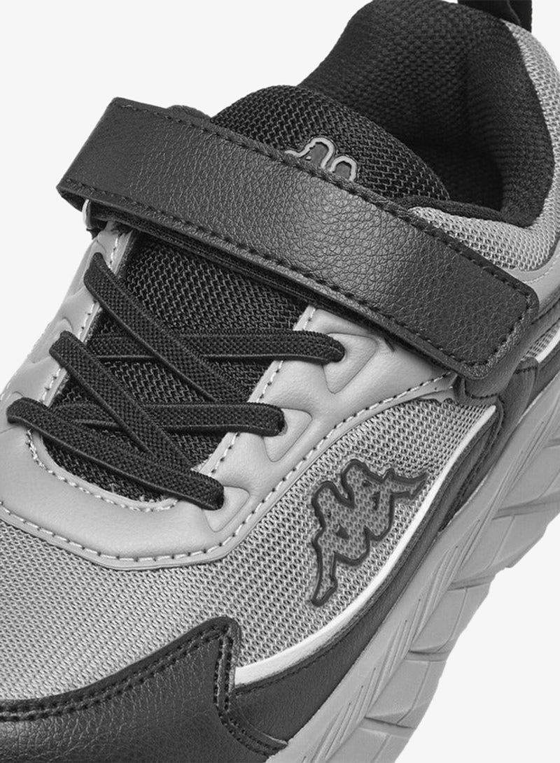 Kappa Boys' Logo Detail Sports Shoes with Hook and Loop Closure - Image 4