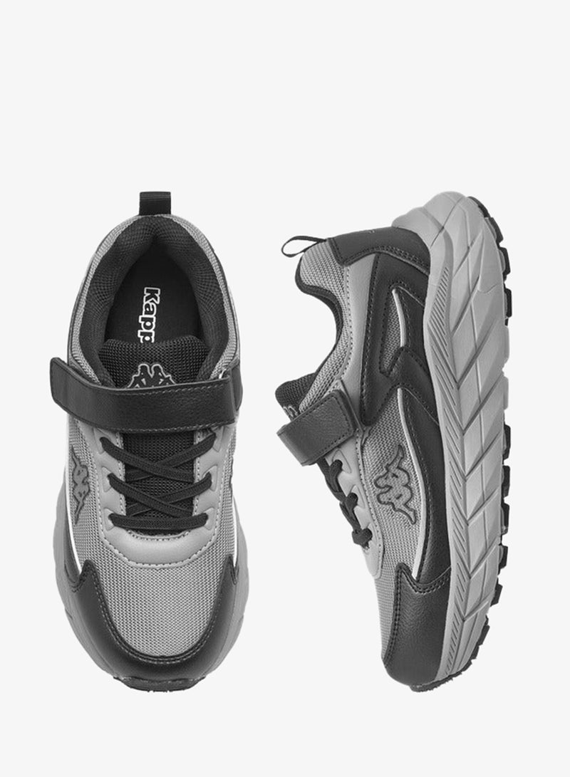 Kappa Boys' Logo Detail Sports Shoes with Hook and Loop Closure - Image 3