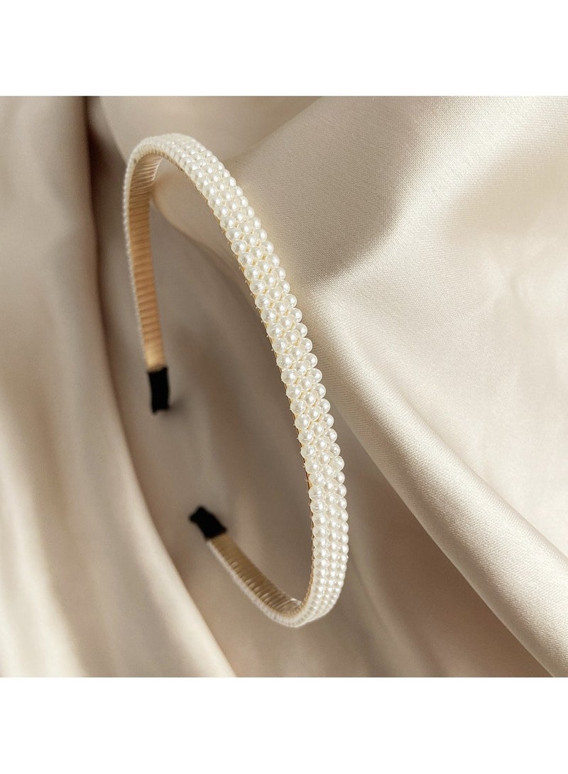 Loquat Small Niche Retro High-End Pearl Headband