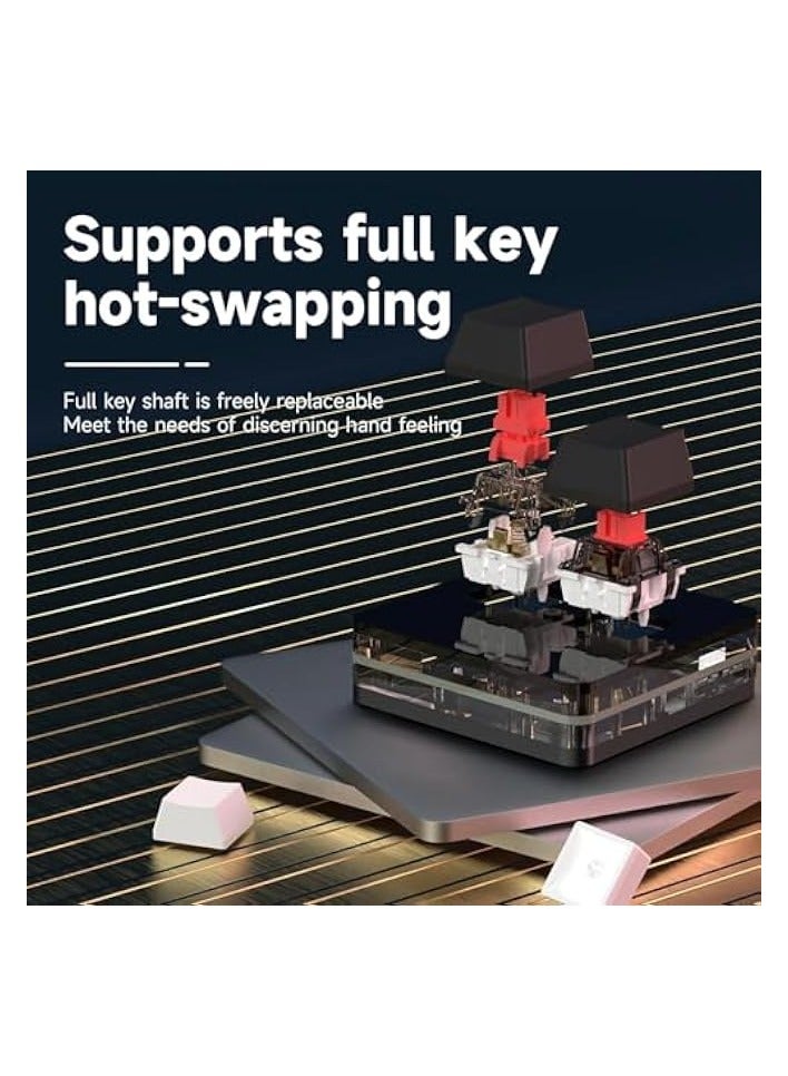 erorex Mini 3-Key Keyboard, Copy Keyboard, One Handed Macro Keypad, Cut Copy Paste Keyboard, 3 Key Shortcut Keyboard for PC, MAC, Laptop, Programmable Mechanical Keyboard for Working and Gaming - Image 2