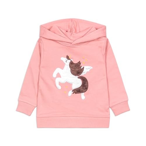ARIEL Kids Cotton Fleece Full Sleeve Hoodie Sweatshirt & Sweatpant Clothing Set for Girls (ROSEWHTHORSE_0-6 month) - Image 5