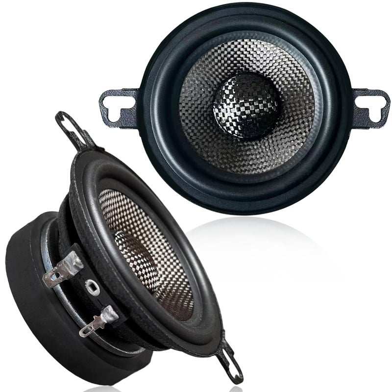 Warzone 2X WZ37PTi 3.5-Inch Super Mid Range Speaker Pair, 4 Ohm, 200W Max, 60W RMS Max, 90dB Sensitivity, Ferrite Magnet, Glass Fiber Cone with Rubber Edge for Pro Car Audio - Image 1