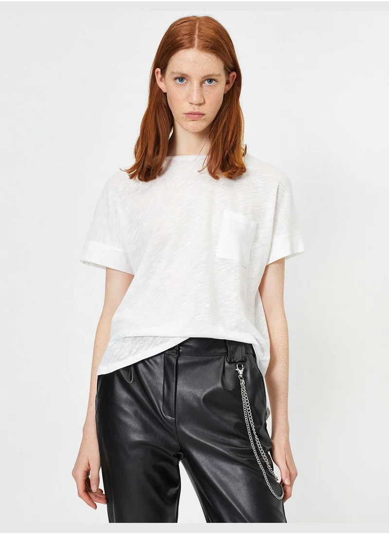 KOTON Pocket Detailed T-Shirt