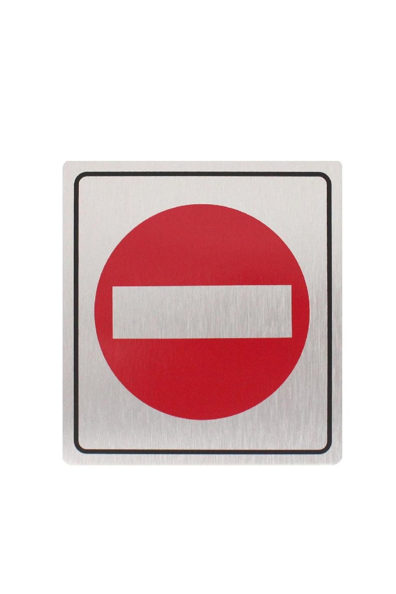 Self Adhesive Sign No Entry