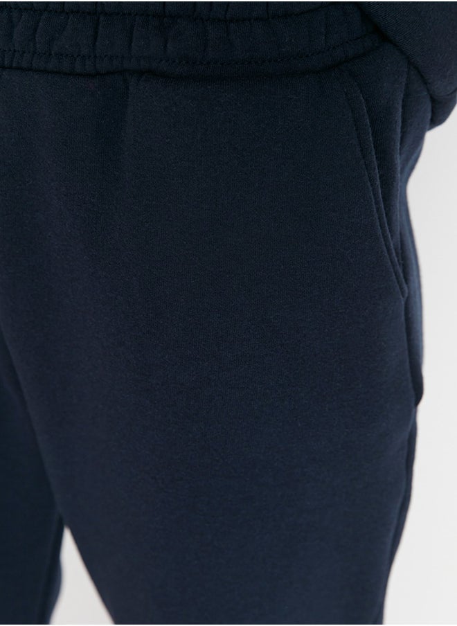trendyol - Navy Blue Loose Jogger Fleece Inside Knitted Sweatpants TWOAW23EA00151 - Image 1