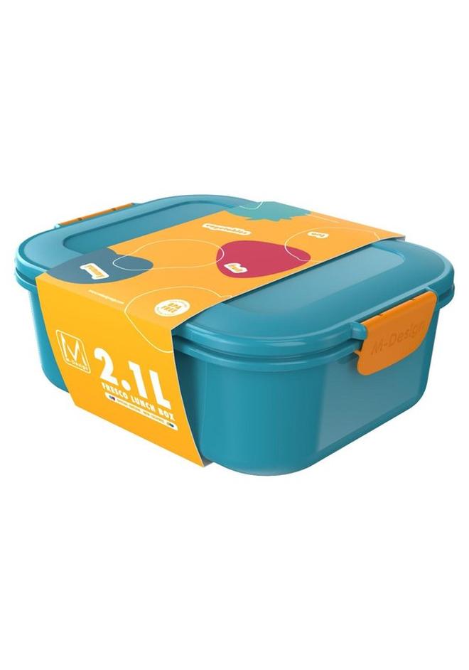 أم-ديزاين حافظة الغداء 2.1 لتر-أزرق - Image 1