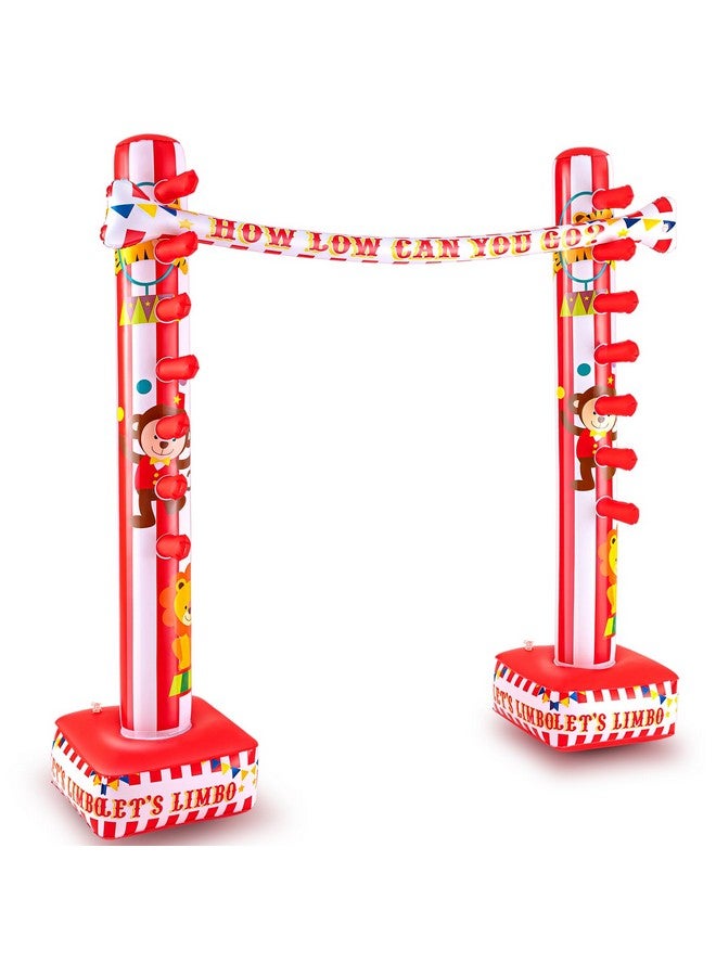 Threan Circus Inflatable Limbo Game for Kids Adults Toddlers Carnival Theme Party Enhance Family Bonding for Indoor Outdoor Birthday Picnic Pool - Image 1