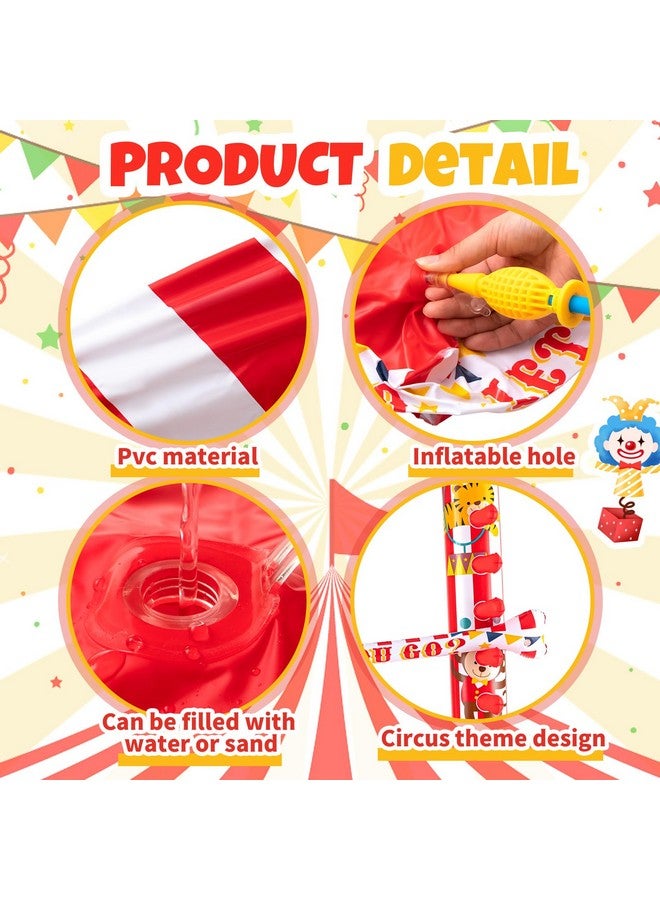 Threan Circus Inflatable Limbo Game for Kids Adults Toddlers Carnival Theme Party Enhance Family Bonding for Indoor Outdoor Birthday Picnic Pool - Image 3