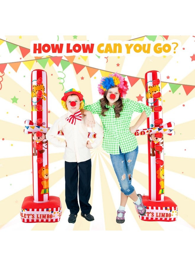 Threan Circus Inflatable Limbo Game for Kids Adults Toddlers Carnival Theme Party Enhance Family Bonding for Indoor Outdoor Birthday Picnic Pool - Image 4