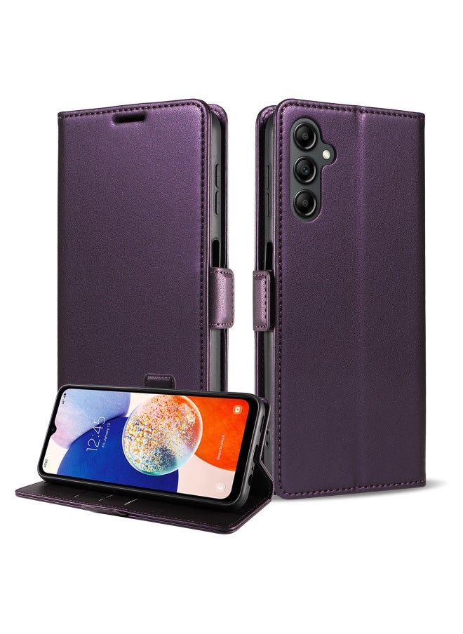 ماركة غير محددة - حافظة جلدية قابلة للطي لهاتف Redmi 13C حافظة هاتف Redmi Note13Pro لهاتف Xiaomi13T بإبزيم جانبي A2 - اللون: أخضر داكن - الموديل المطبق: Red Rice Note 9 (الإصدار الأجنبي) - Image 1