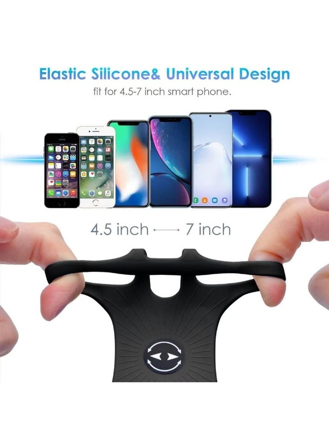 Running Armband 3 In 1 Running Phone Holder Sports Armband Bicycle Phone Holder 360° Rotatable & Detachable Running Phone Armband For 4.5-7'' IPhone Huawei For Gym Running - Image 2