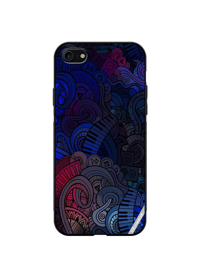 VR CREATIVE Protective Case Cover For Apple iPhone 7/8/SE 2020 Music Design Multicolour - Image 1