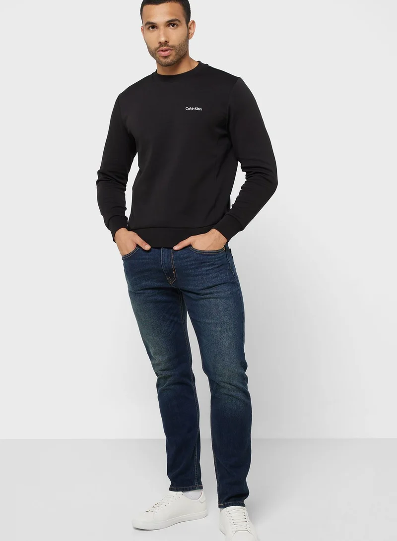 CALVIN KLEIN Logo Crew Neck Sweatshirt