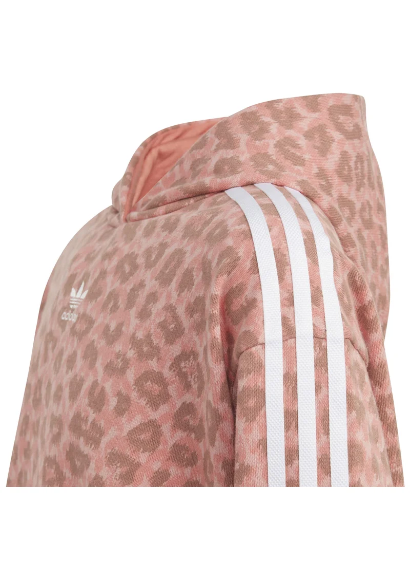 اديداس adidas CROP HOODIE Pink Originals Kids SWEATSHIRTS