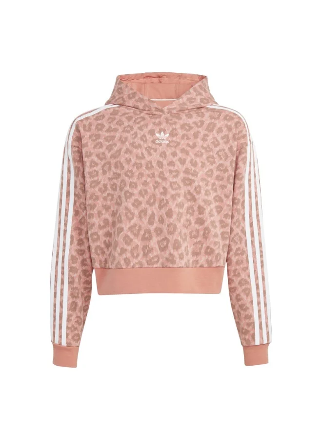 اديداس adidas CROP HOODIE Pink Originals Kids SWEATSHIRTS