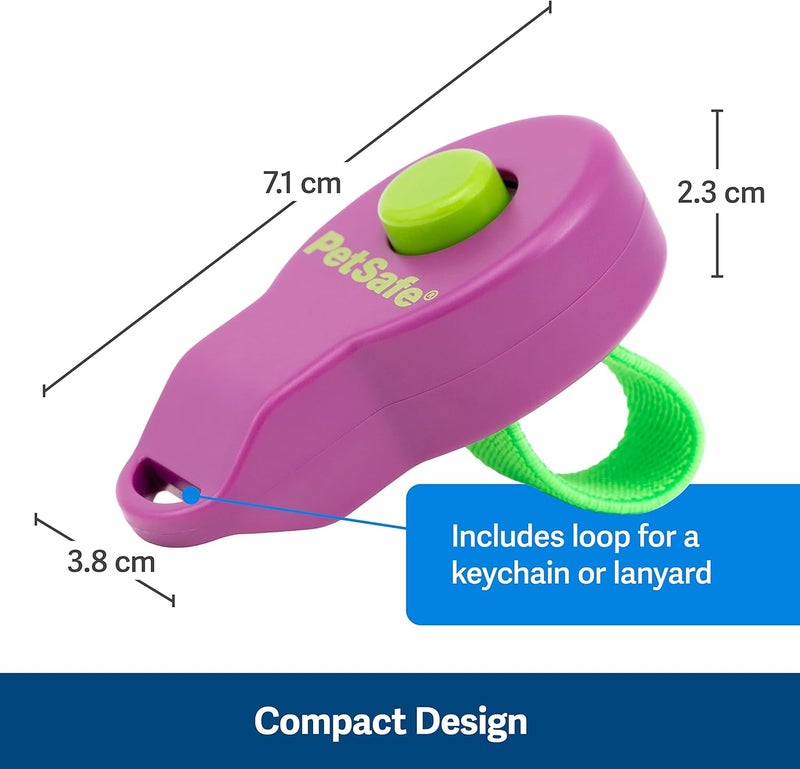 PetSafe Clik-R Dog Training Clicker - Positive Behavior Reinforcer for Pets - All Ages, Puppy and Adult Dogs - Use to Reward and Train - Training Guide Included - Purple - Image 3