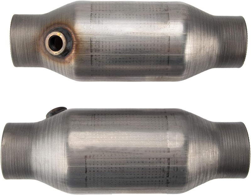 Torchtree 410250 Universal High Flow Catalytic Converter - 2.5" Stainless Steel (2pcs) - Image 1